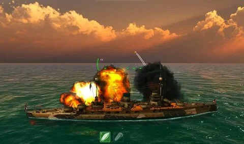 Naval warfare game